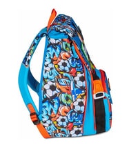 SJGANG TINYPATCH BOY Erweiterbarer Rucksack mit Patch leuchtendes Türkis - Rucksäcke für Schule &amp; Freizeit - 5
