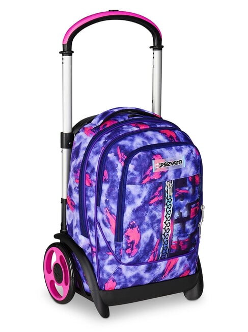 SHADY DYE GIRL PLUG Abnehmbarer Rucksack-Trolley, 2 Räder violett - Rucksäcke mit Trolleyfunktion