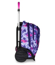 SEVEN SHADY DYE GIRL PLUG Abnehmbarer Rucksack-Trolley, 2 Räder violett - Rucksäcke mit Trolleyfunktion - 3
