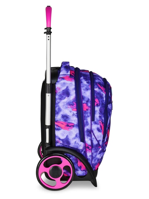 SHADY DYE GIRL PLUG Abnehmbarer Rucksack-Trolley, 2 Räder violett - Rucksäcke mit Trolleyfunktion