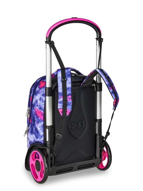 SHADY DYE GIRL PLUG Abnehmbarer Rucksack-Trolley, 2 Räder violett - Rucksäcke mit Trolleyfunktion