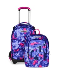 SEVEN SHADY DYE GIRL JACK 3WD Trolley 2 abnehmbare Rucksäcke, 3 Räder - Rucksäcke mit Trolleyfunktion