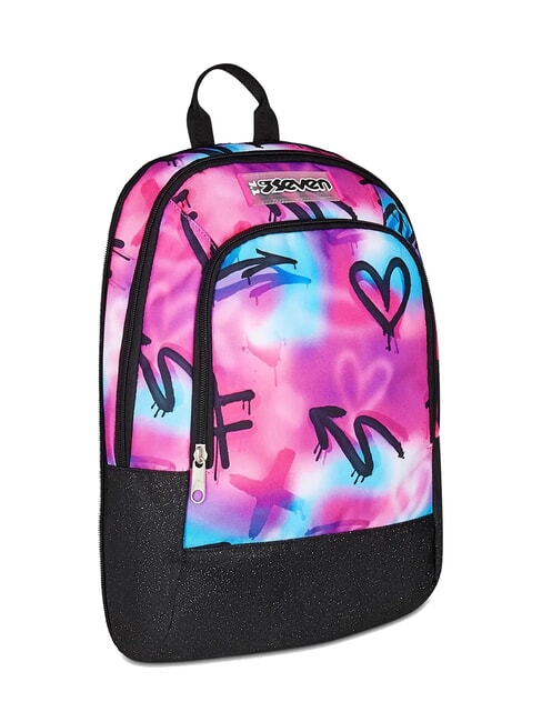 PAINT GIRL JACK 3WD Trolley 2 abnehmbare Rucks&auml;cke, 3 R&auml;der RHODAMINROT - Rucks&auml;cke mit Trolleyfunktion