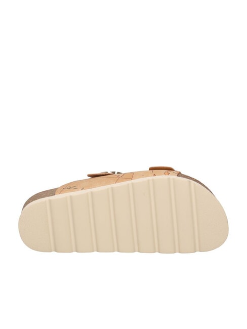 GEO CLASSIC Slipper mit 2 Schnallen NATÜRLICH - Damenschuhe