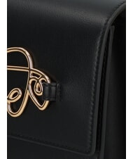 LOVE MOSCHINO CURSIVE LOGO Umhängetasche mit Schultergurt Schwarz - Damentaschen - 4