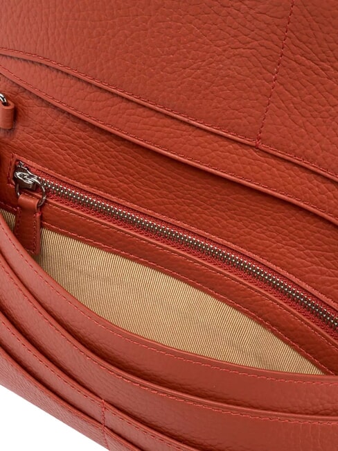 DEVA Umhängetasche aus Leder mit Überschlag Herbst - Damentaschen