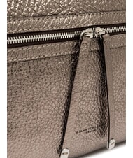 GIANNI CHIARINI GILDA Schultertasche aus gehämmertem Leder Zinn - Damentaschen - 4