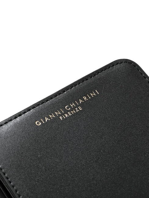 WALLETS VACCHETTA CALF Kleine Geldbörse aus Glattleder Schwarz - Brieftaschen Damen
