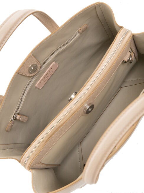 SWAP Tote Bag aus gehämmertem Leder Puderrosa - Damentaschen