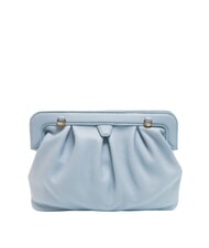 COCCINELLE DILETTA SOFT Clutch aus gehämmertem Leder Nebelblau - Damentaschen - 3
