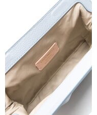 COCCINELLE DILETTA SOFT Clutch aus gehämmertem Leder Nebelblau - Damentaschen - 6