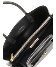 COCCINELLE ALBA Tote Bag aus gehämmertem Leder Schwarz - Damentaschen - 7