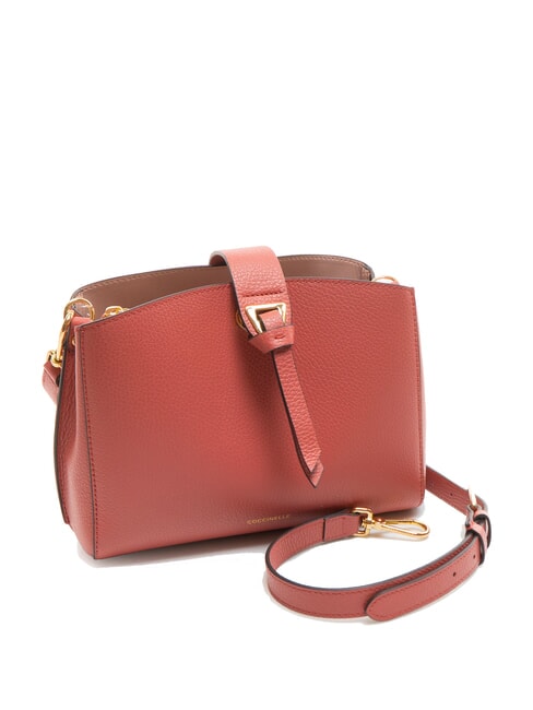 ALBA Schultertasche aus geh&auml;mmertem Leder Topf - Damentaschen