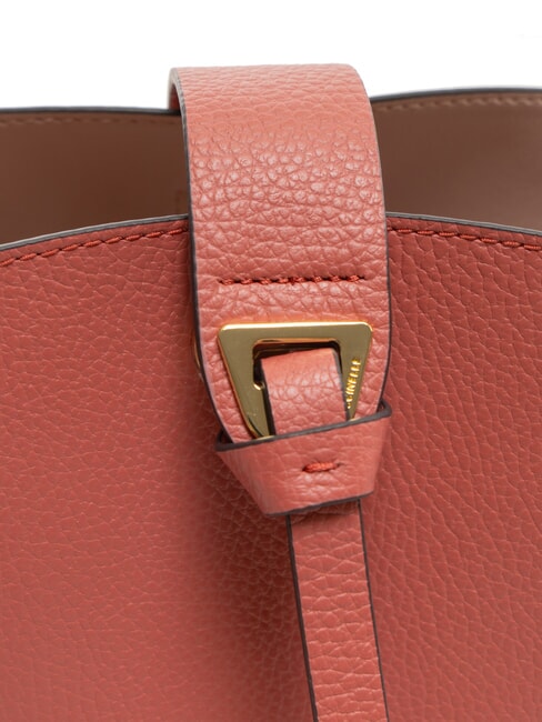 ALBA Schultertasche aus geh&auml;mmertem Leder Topf - Damentaschen