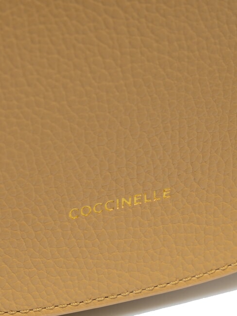 ALPHA Mini-Umhängetasche aus gehämmertem Leder frisches Beige - Damentaschen