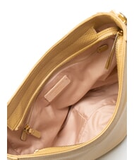 COCCINELLE ALPHA Schultertasche aus gehämmertem Leder frisches Beige - Damentaschen - 6