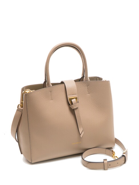 ALBA Tote Bag aus gehämmertem Leder Puderrosa - Damentaschen