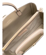 COCCINELLE ALBA Tote Bag aus gehämmertem Leder Puderrosa - Damentaschen - 6