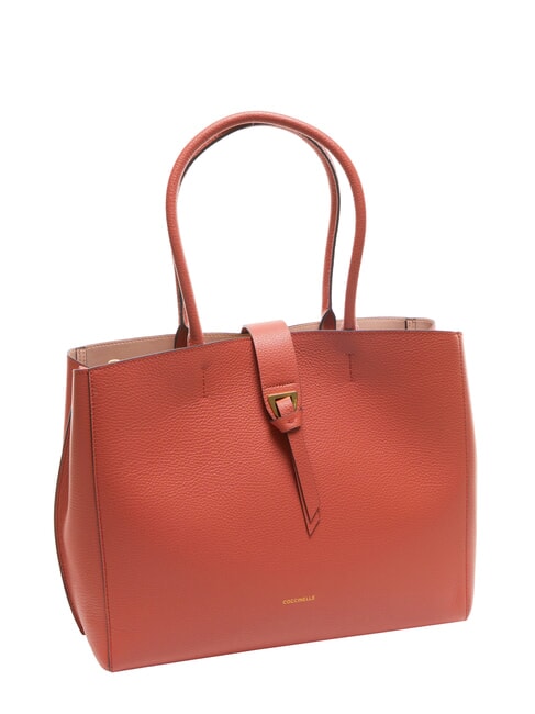 ALBA Schultertasche aus gehämmertem Leder Topf - Damentaschen