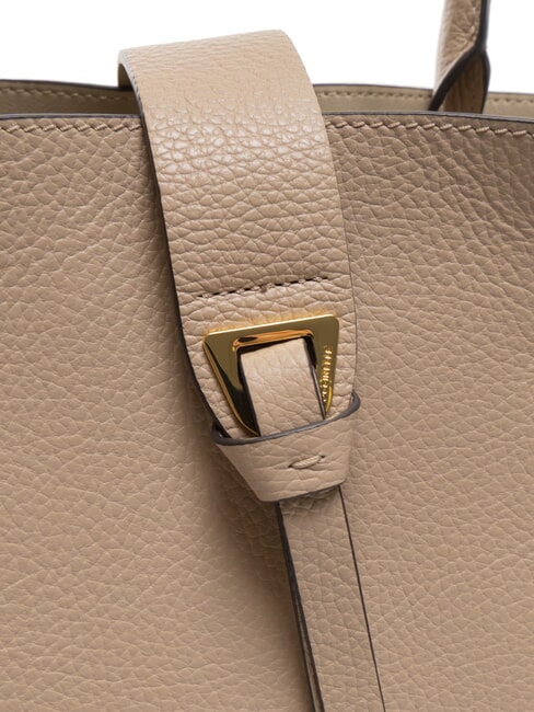 ALBA Schultertasche aus gehämmertem Leder Puderrosa - Damentaschen