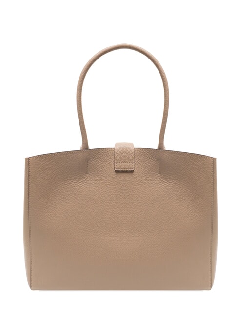 ALBA Schultertasche aus gehämmertem Leder Puderrosa - Damentaschen