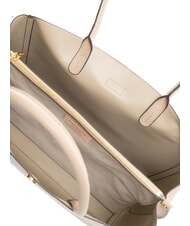 COCCINELLE ALBA Schultertasche aus gehämmertem Leder Puderrosa - Damentaschen - 7