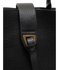 COCCINELLE ALBA Schultertasche aus gehämmertem Leder Schwarz - Damentaschen - 5