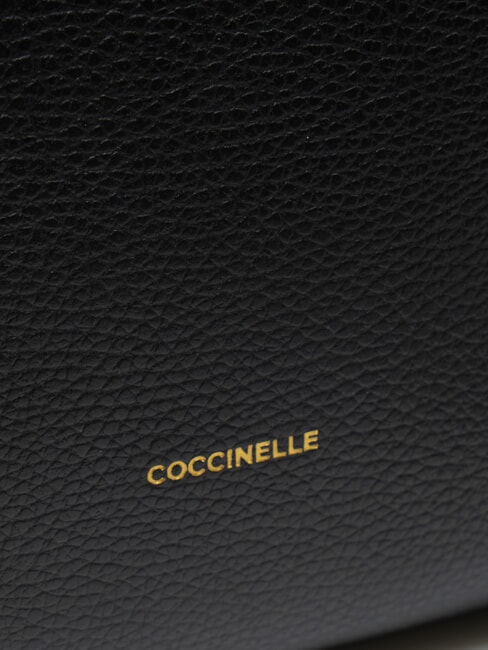 KLICHE Ledertasche mit Schultergurt Schwarz - Damentaschen