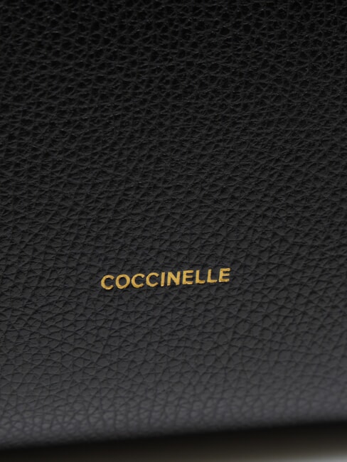 KLICHE Handtasche aus gehämmertem Leder Schwarz - Damentaschen