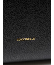 COCCINELLE KLICHE Handtasche aus gehämmertem Leder Schwarz - Damentaschen - 5