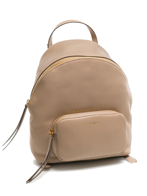 JEN Rucksack aus gehämmertem Leder Puderrosa - Damentaschen