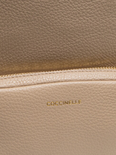 JEN Rucksack aus gehämmertem Leder Puderrosa - Damentaschen