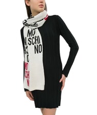 MOSCHINO LOGO BICOLOR Schal aus Wollmischung - Schals