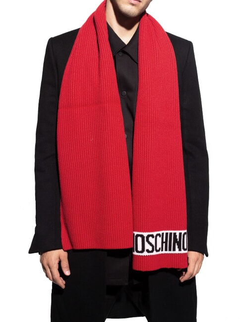 LOGO Gerippter Schal Rot - Schals