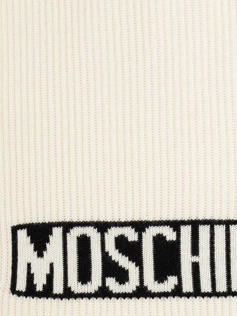 LOGO Gerippter Schal Creme - Schals