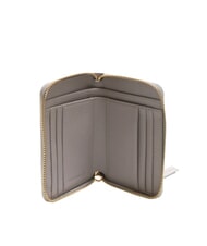 COCCINELLE VOILE Mittelgroße Lederbrieftasche mit Rundum-Reißverschluss hellgrau - Brieftaschen Damen - 2