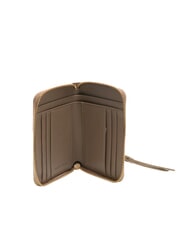 COCCINELLE VOILE Mittelgroße Lederbrieftasche mit Rundum-Reißverschluss warmes Taupe - Brieftaschen Damen - 2
