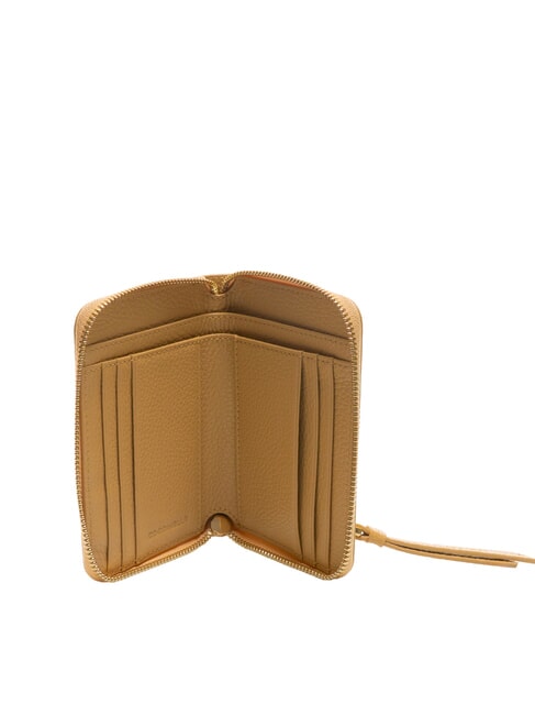 VOILE Mittelgroße Lederbrieftasche mit Rundum-Reißverschluss frisches Beige - Brieftaschen Damen