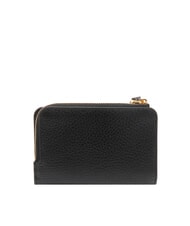 COCCINELLE VOILE Mittelgroße Brieftasche aus gehämmertem Leder Schwarz - Brieftaschen Damen - 3