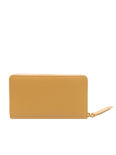 VOILE Große Brieftasche aus Leder mit Rundum-Reißverschluss frisches Beige - Brieftaschen Damen