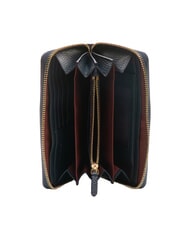 COCCINELLE VOILE Große Brieftasche aus Leder mit Rundum-Reißverschluss Mitternachtsblau - Brieftaschen Damen - 2