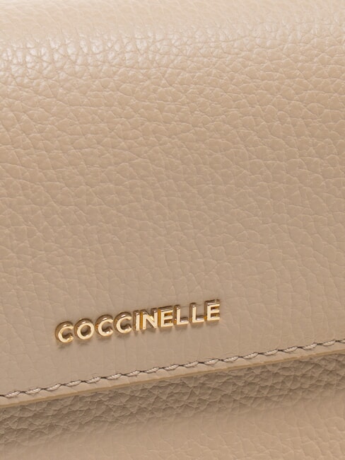 FAINT Mini-Tasche aus gehämmertem Leder Puderrosa - Damentaschen