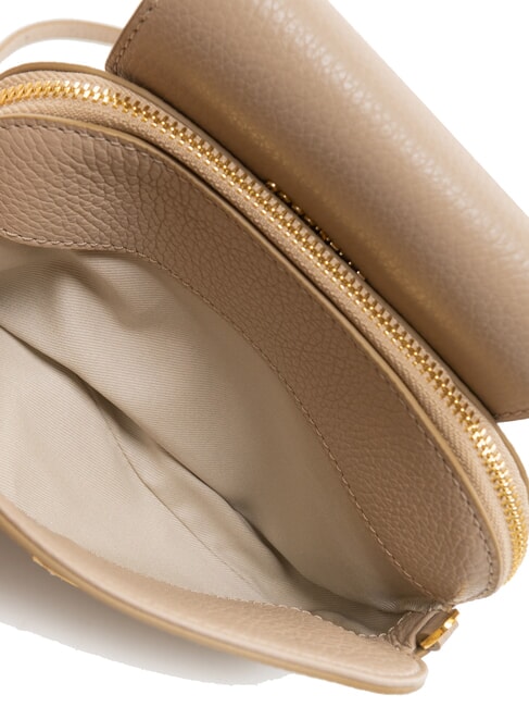 FAINT Mini-Tasche aus gehämmertem Leder Puderrosa - Damentaschen