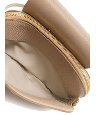 COCCINELLE FAINT Mini-Tasche aus gehämmertem Leder Puderrosa - Damentaschen - 6