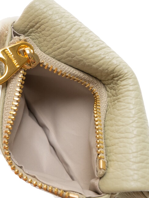 SOFTY Kartenetui aus gehämmertem Leder Seladongrün - Brieftaschen Damen