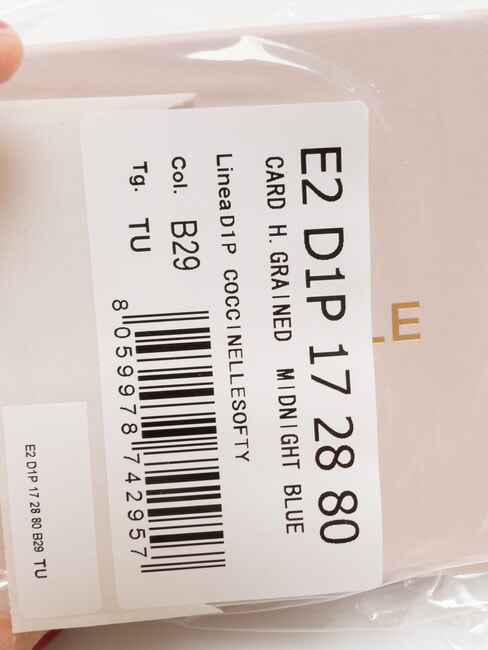 SOFTY Kartenetui aus gehämmertem Leder Mitternachtsblau - Brieftaschen Damen