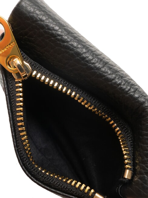 SOFTY Kartenetui aus gehämmertem Leder Schwarz - Brieftaschen Damen