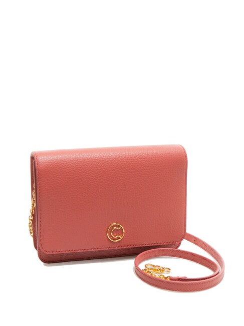 TULIP Schultertasche aus gehämmertem Leder Topf - Damentaschen