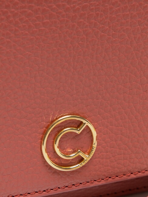 TULIP Schultertasche aus gehämmertem Leder Topf - Damentaschen