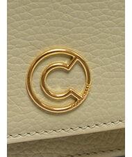 COCCINELLE TULIP Schultertasche aus gehämmertem Leder Seladongrün - Damentaschen - 3